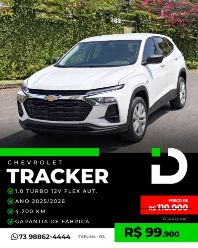 Chevrolet Tracker 1.0 Turbo 12V Flex Aut. (pcd) 2026