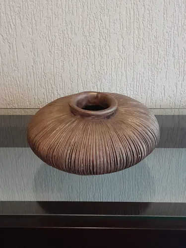 OPORTUNIDADE Peça De Decoração Feita Em Atelier Em Gesso Pintada À Mão.