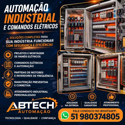 Eletricista automação industrial comandos elétricos projetos elétricos montagem de painel
