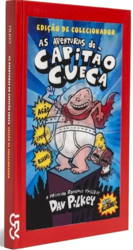 Livro Capitão Cueca Volume 1 Capa Dura Edição de Luxo Novo Lacrado