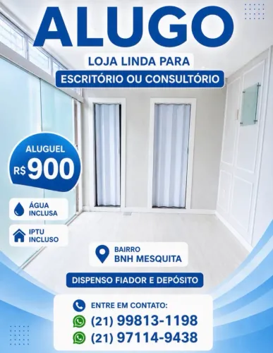 Loja / Escritório  R$ 900