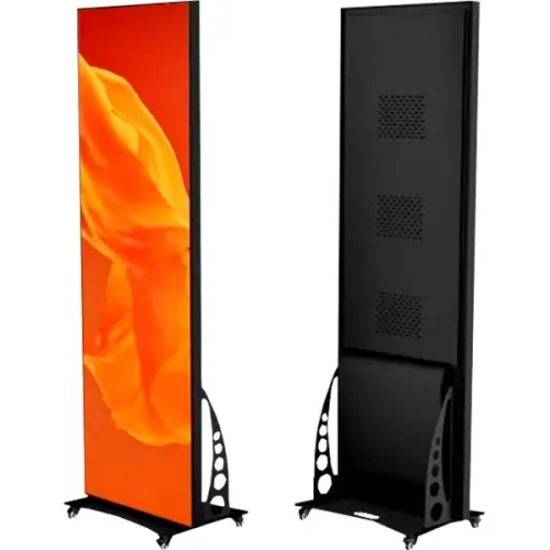 Totem Led super moderno, alta definição, tamanho 0,64 x 1,92, conectividade via celular 