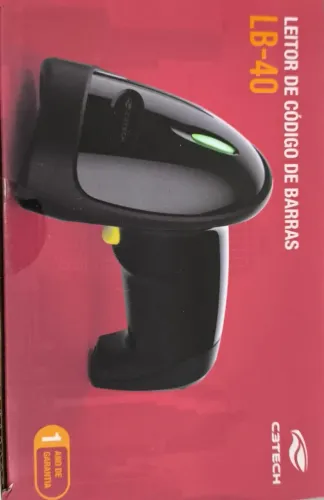LEITOR DE CODIGO DE BARRAS 1D USB LB40BK - C3TECH