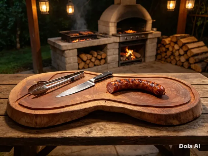 Tábua de carne rústica