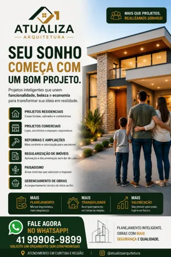 Arquiteto em Curitiba | Projeto de Casa, Reforma e Regularização | Orçamento Rápido