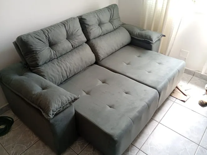 SOFÁ RETRÁTIL RECLINÁVEL 2MT FRETE GRÁTIS NOVO DE FABRICA
