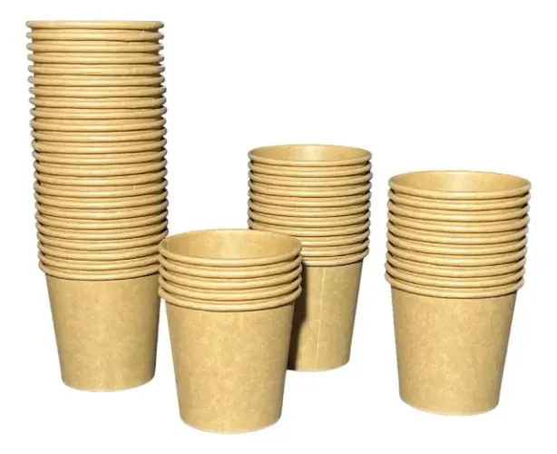 Copo De Papel Kraft 110ml *biodegradável - 100 Un