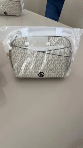 BOLSA MICHAEL KORS PEQUENA JET SET CROSSBODY COR VANILLA