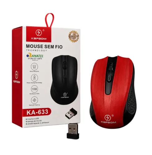 MOUSE SEM FIO KAPBOM KA-633