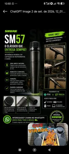 Microfone shure sm57
