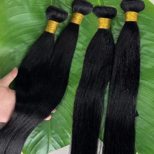 Cabelo humano liso 55/56 cm novo na tela preto natural a cada 100 gramas