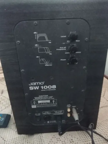 Reciver yamaha rxv596 caixa som jamo se 1008 vintage 8 pol 100w