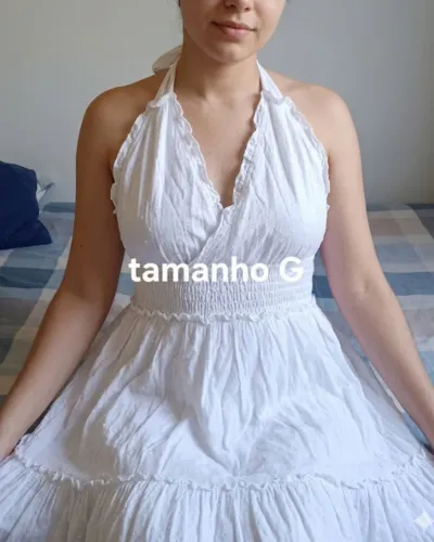 Vestido longo branco G