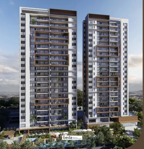 ibeda - Duo Capim Macio. Apartamento 134m2 Sala, cozinha 3 suítes, wc serviço 2v
