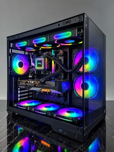 PC GAMER RYZEN 7 8700G 16GB DDR5 5600MHz RX 7600 8GB SSD 1TB SATA III Fonte 700W <br>