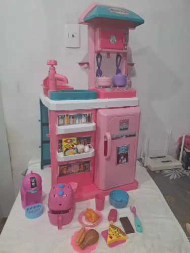Cozinha de brinquedo infantil grande (leia descrição) casinha comidinha panelinha