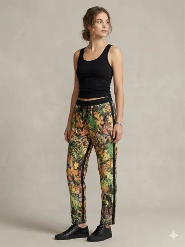 Calça floral tamanho M