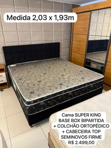 Colchão KING ORTOPÉDICO COM MASSAGEADOR
