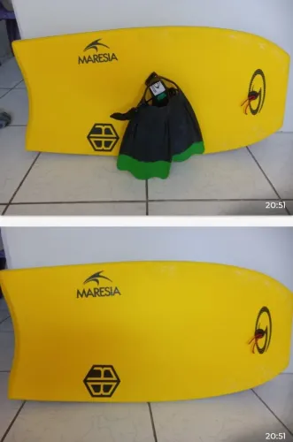 Vendo prancha bordy board e pé de pato