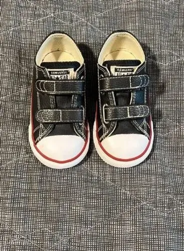 All Star fechamento com velcro Tam 21 preto