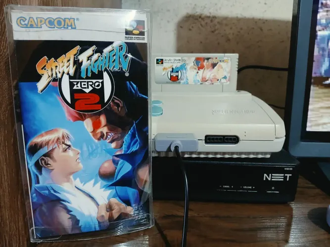 Cartucho Street Fighter Zero 2 Japonês Original Super Nintendo/Famicom