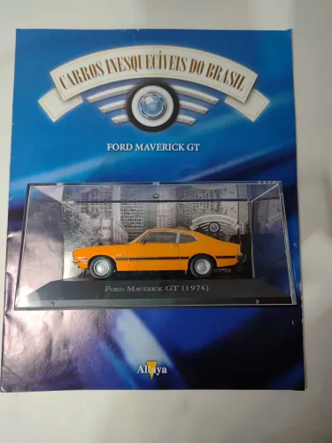 Ford Maverick GT 1974 1:43 Altaya - Carros Inesquecíveis do Brasil + Fascículo