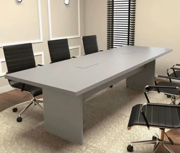 Mesa de Reunião Grande para Escritório - Branca