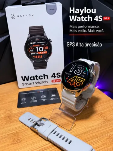 Haylou Solar 4S/Com GPS/ Tela Amoled/ Chamadas/ mais de 100 modos esportivos (LACRADO)