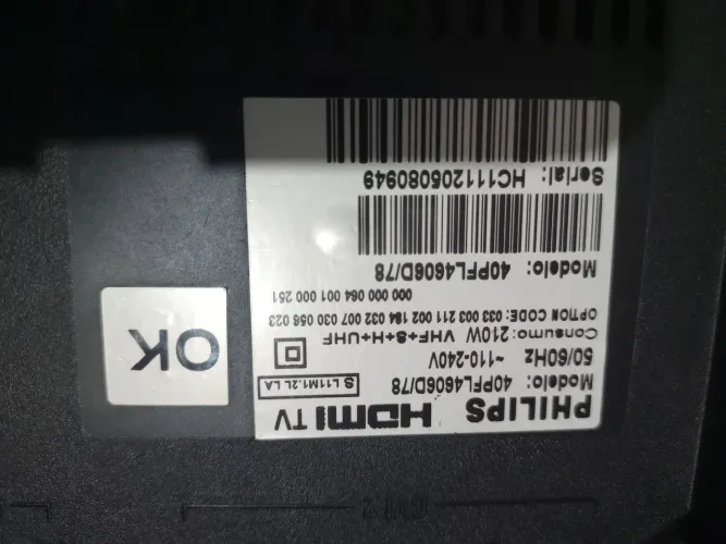 Tv LCD 40 polegadas com Chromecast de 3 geração.