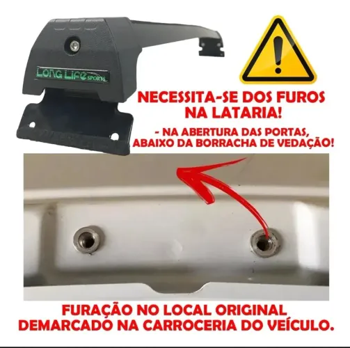 Rack de teto para Sandero e Logan 