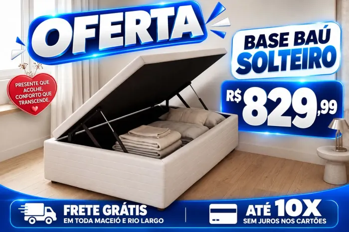 OFERTAS DE BASE BAU SOLTEIRO QUEEN E CASAL BOM SONO