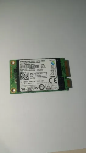 SSD mSATA Samsung  256 GB <br><br>? Capacidade: 256GB<br>? Saudável <br><br>?Valor: 250