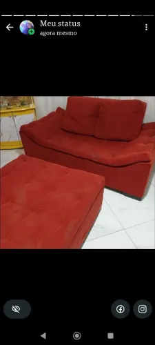 Sofá e puf