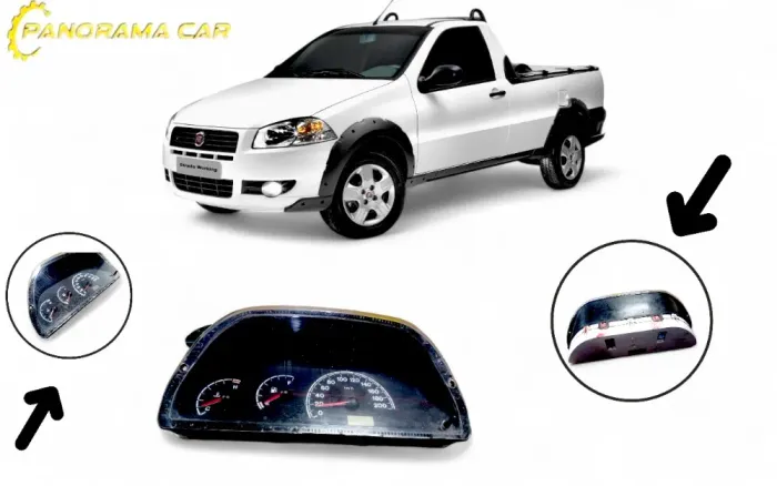 Painel Instrumento Fiat Strada 2012 Cinza-escuro
