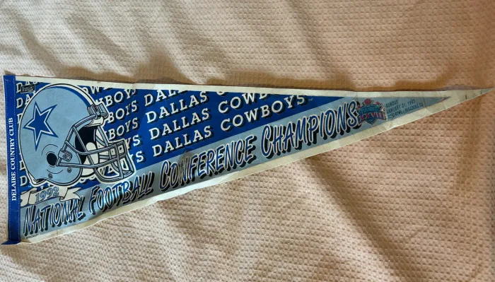 Flâmula Bandeirão/Pennant NFL Dallas Cowboys - Original - WinCraft - Vintage Usada