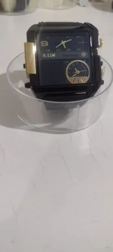 Relógio multi times sport wat 6.11 esportivo, pulseira de couro, thrre.