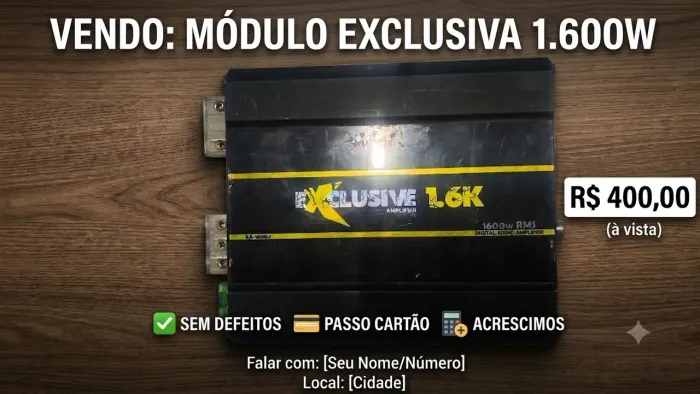 Módulo Exclusive 1.600w