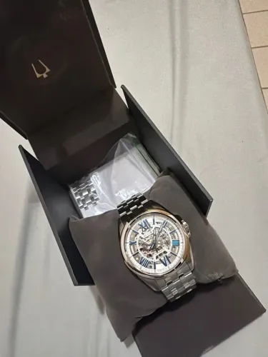 Relógio bulova automático vidro safira