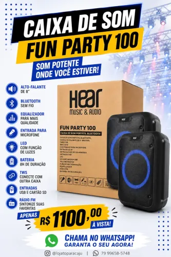 Caixa de som fun party 100