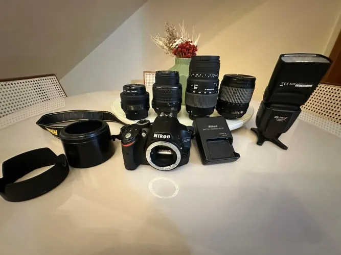 Camera Nikon D3200 + Lentes + Acessorios