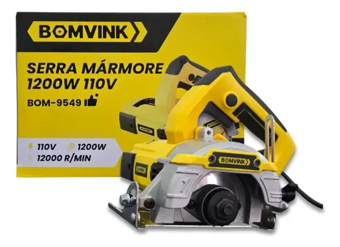 Serra Marmore Bomvink 1200w 110v Alta Rotação Profissional Serra Marmore Bomvink 1200w 110
