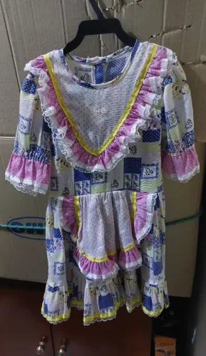 Vestido Festa Junina Infantil - Tamanho 6