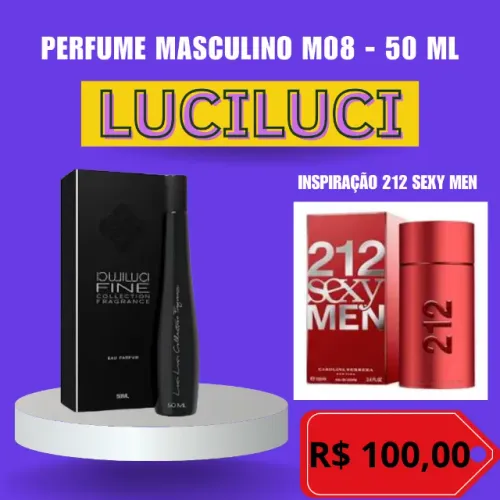 Perfume Masculinoi M08 LuciLuci - 50 ml