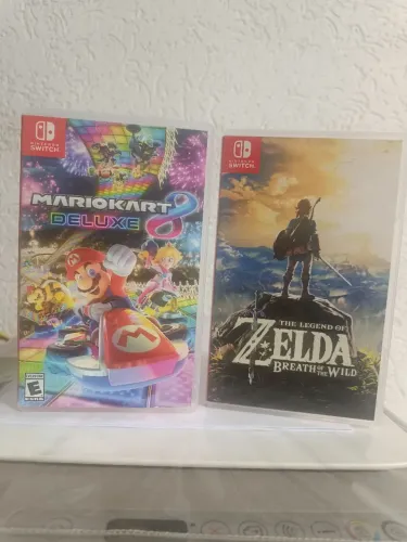 Mario kart 8 deluxe, Zelda Breath of the Wild para Nintendo switch 1 e 2