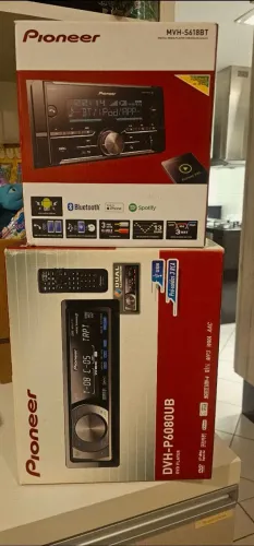DVD DVH-P6080UB e rádio MVH-S618BT pioneer