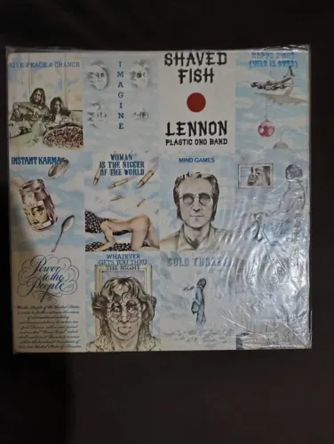 2 LPs discos de vinil do John Lenon - Shaved Fish e Mind Games