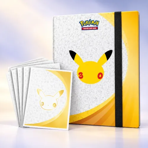 Kit sleeve e Fichário Pokemon 30 anos
