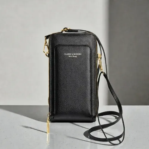 Bolsa Porta Celular, Tiracolo, em Couro, Feminina, Juvenil/Adulta,.
