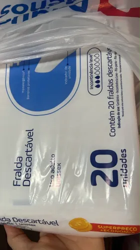 Fralda descartável geriátrica