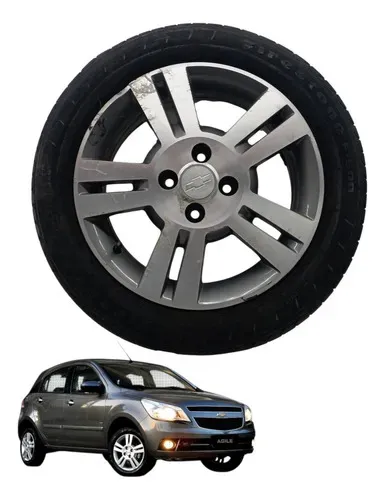 Roda Pneu 195/55r15 Firestone Gm Agile 2012 2013 Detalhe